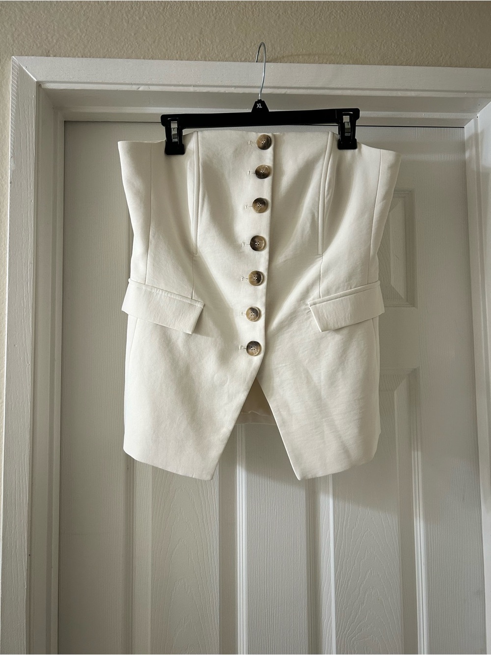 Women's Cream Polyester Blouse - Elegant Lightweight Top